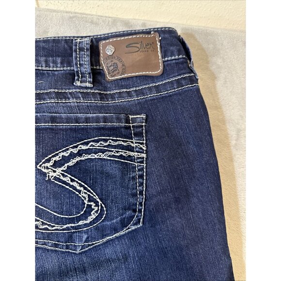 Silver Jeans Co Tuesday Bootcut Jeans Dark Wash Womens 22x33 - Picture 10 of 10